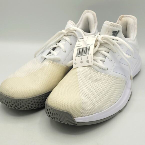 adidas Other - adidas GameCourt Tennis Shoes White Dove Grey EG2008 Mens